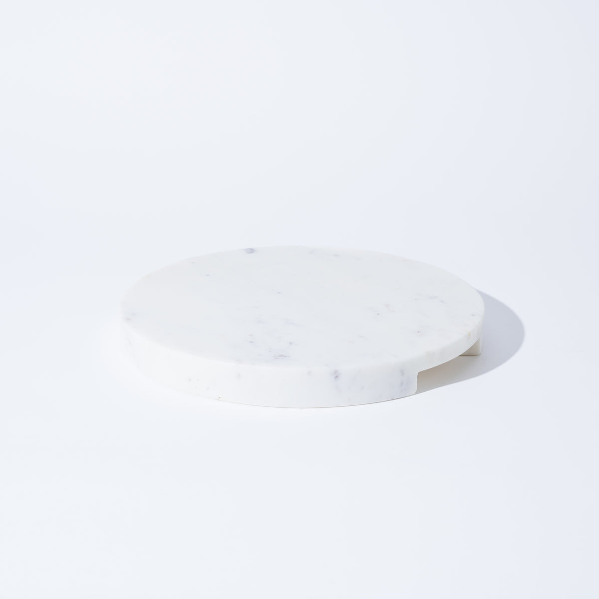 White marble round プレート