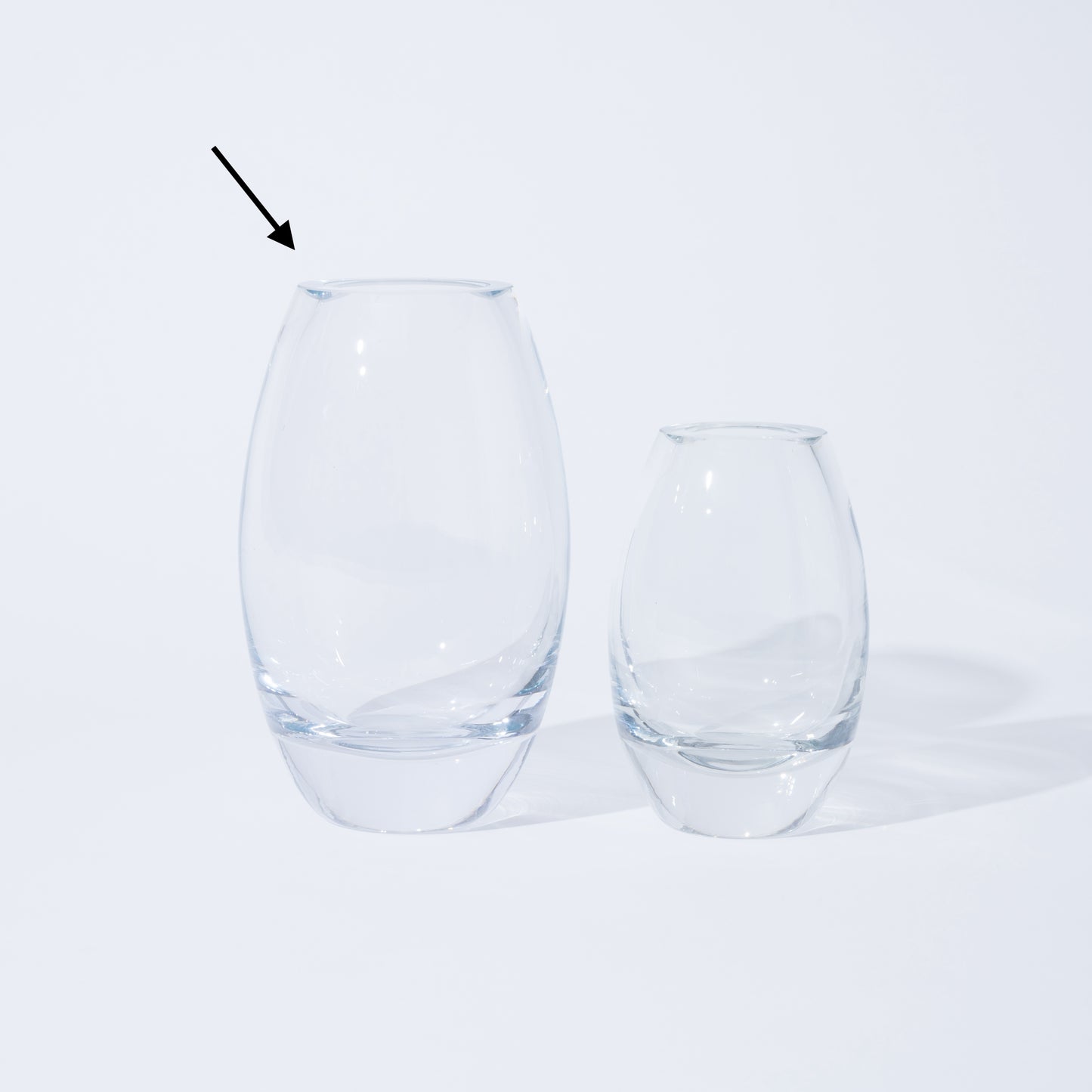 Flower Vase glass drop L フラワーベース