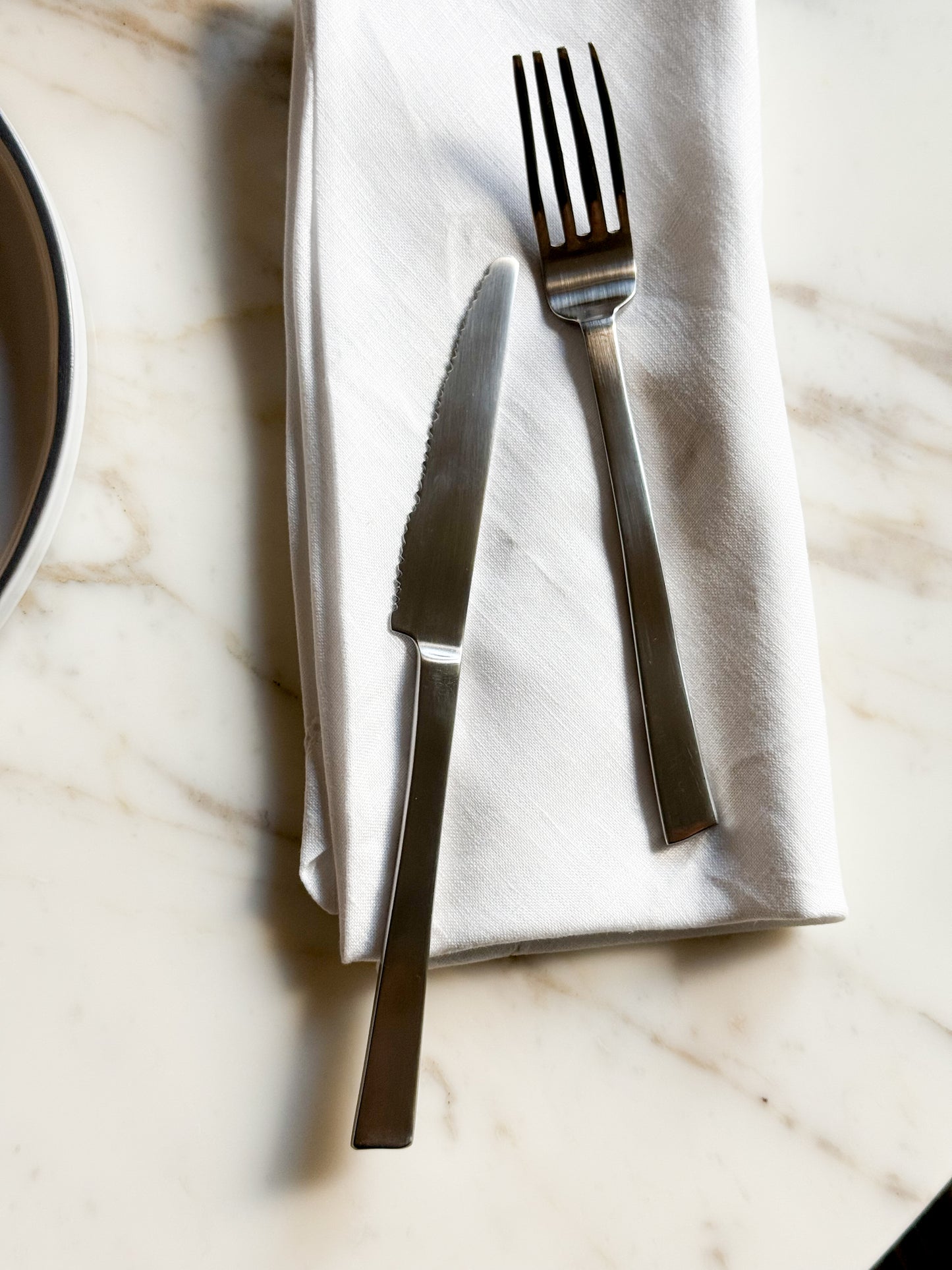 SERAX Dessert Knife, Fork Maarten Baas シルバー