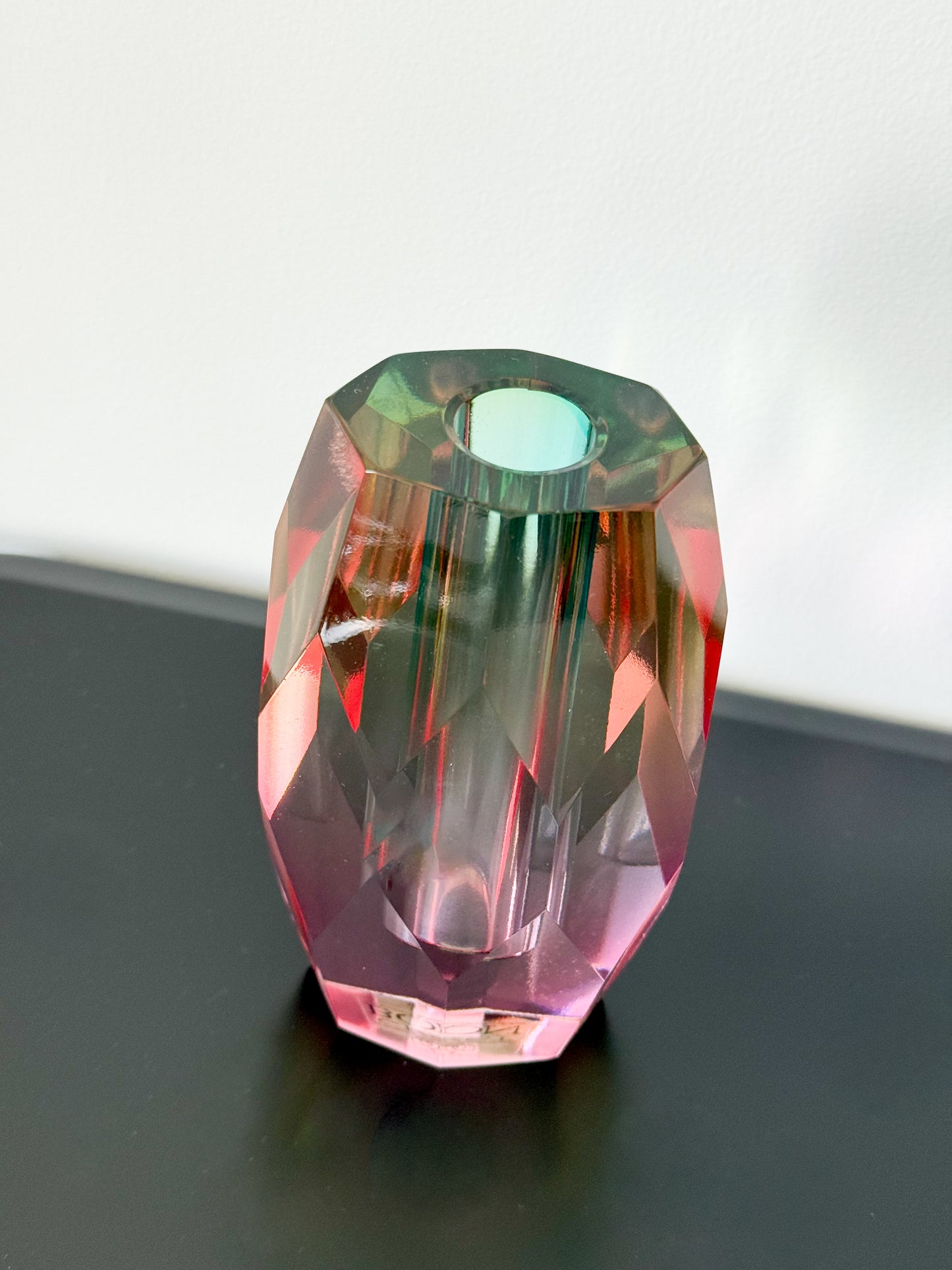 C'est Bon Crystal Flower Vase / pink,ombre