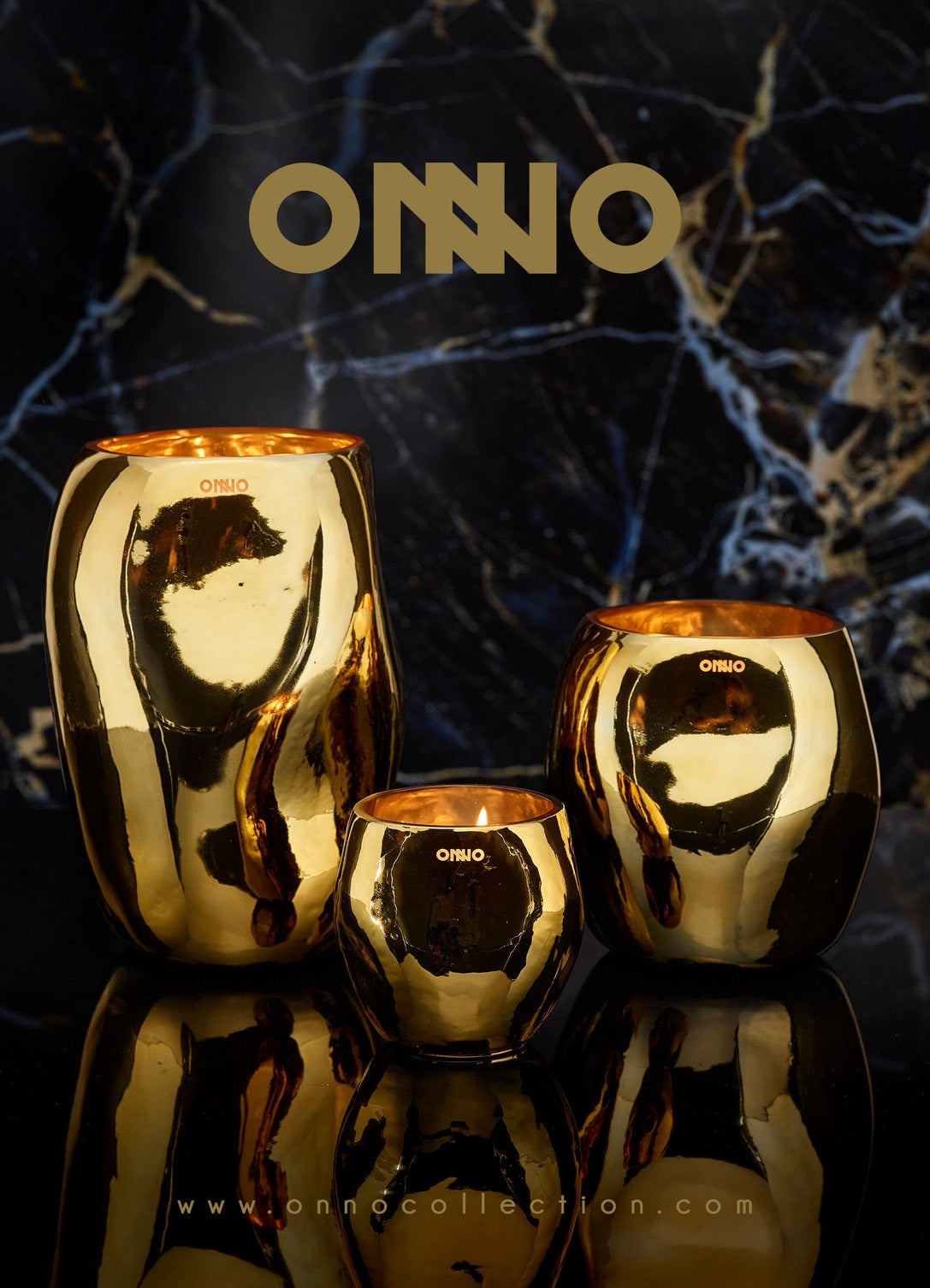 ONNO Candle Gold "MUSE"