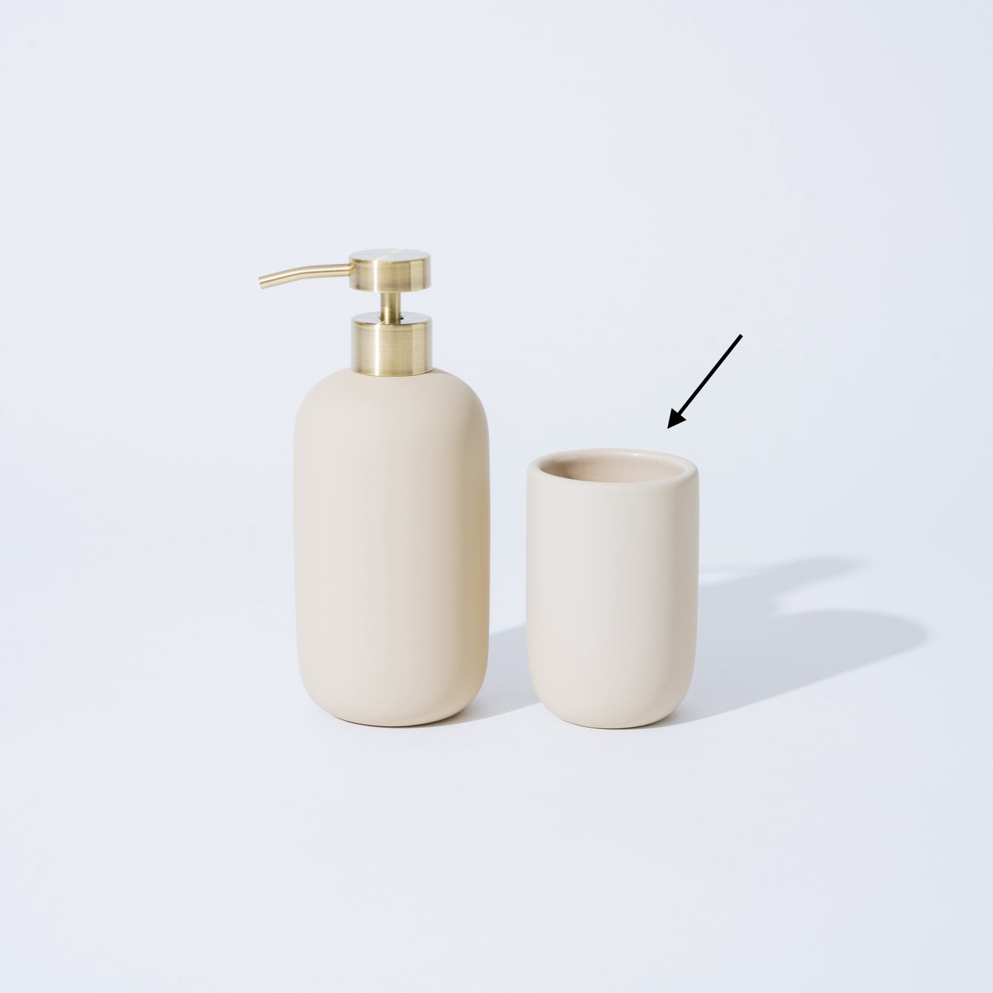 Toothbrush stand beige 歯ブラシスタンド