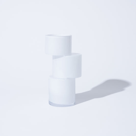 Flower Vase block white フラワーベース