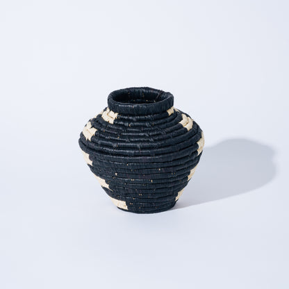 Check pattern basket バスケット