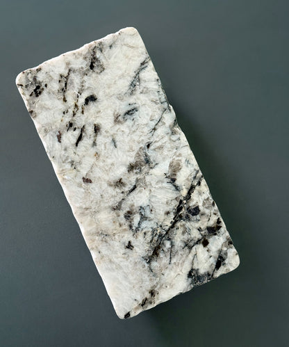 Au Maison Marble Stone Tray / White