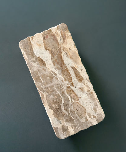 Au Maison Marble Stone Tray / Beige