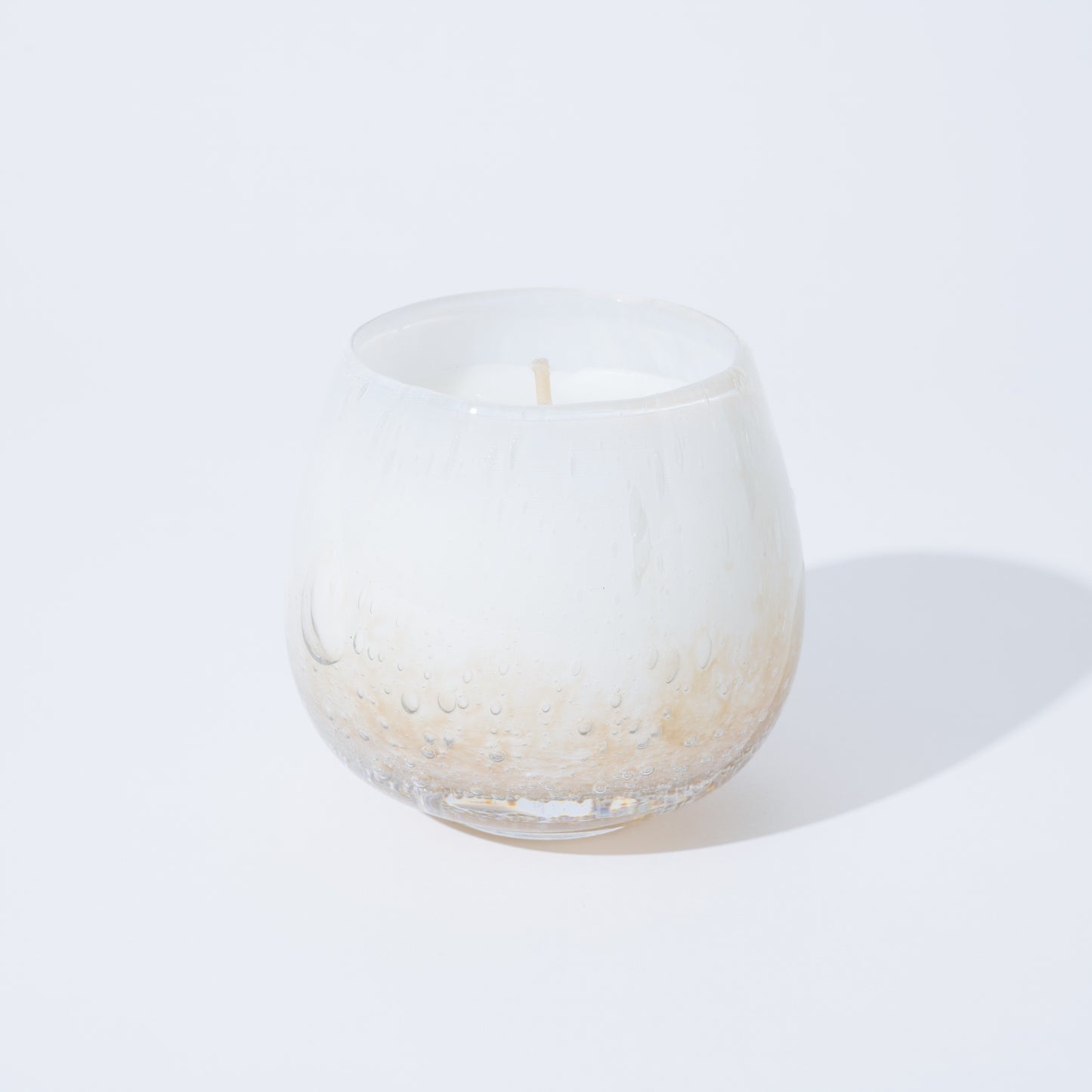 Candle glass beige キャンドル