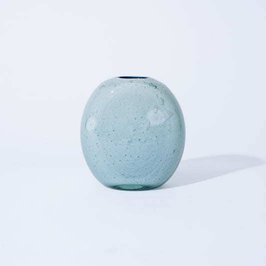 Flower Vase oval light blue フラワーベース