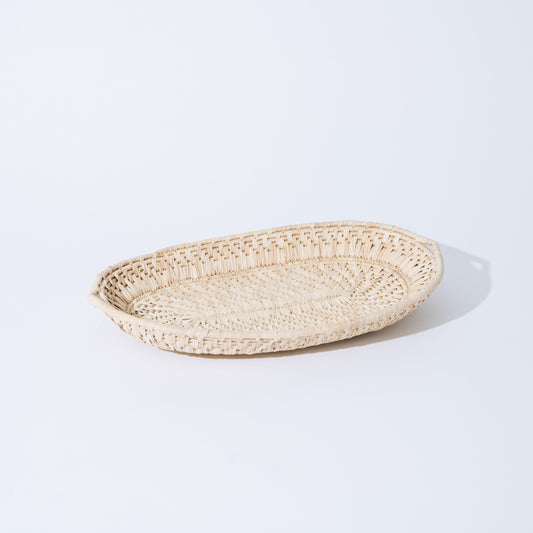 Tray oval rattan トレイ