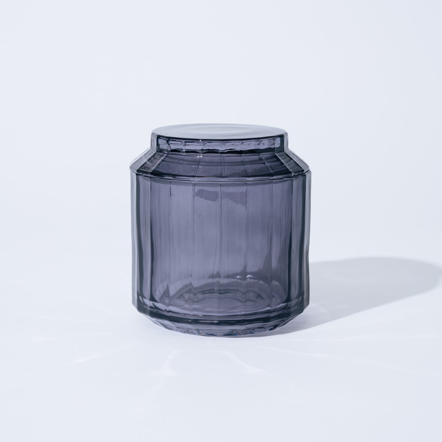 Canister glass gray ガラスキャニスター